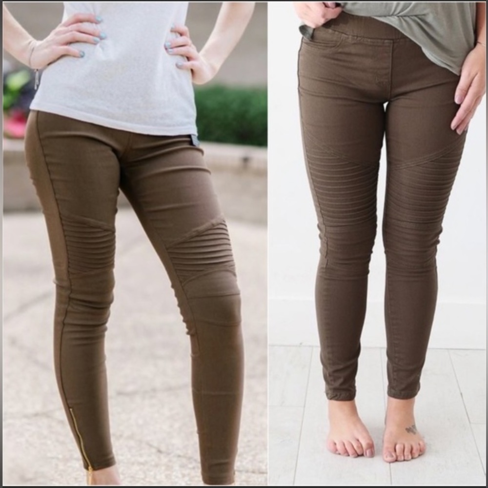 ValMarie New Mix Ankle Zip Pull On Moto Jegging